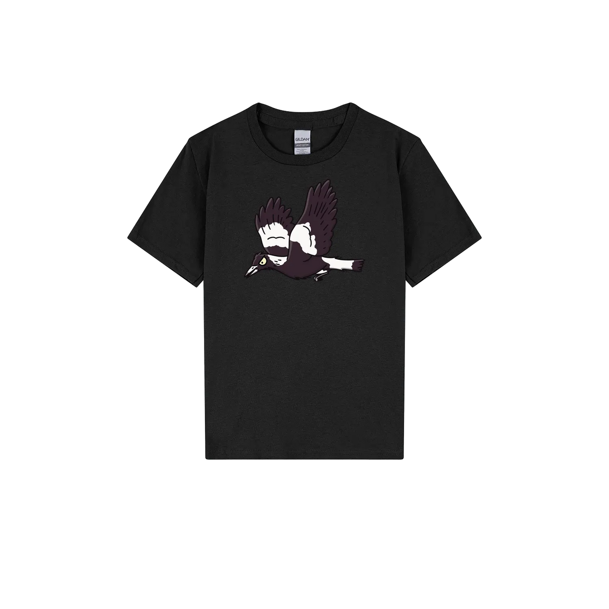 Black front flat lay
