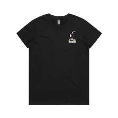 Black front flat lay