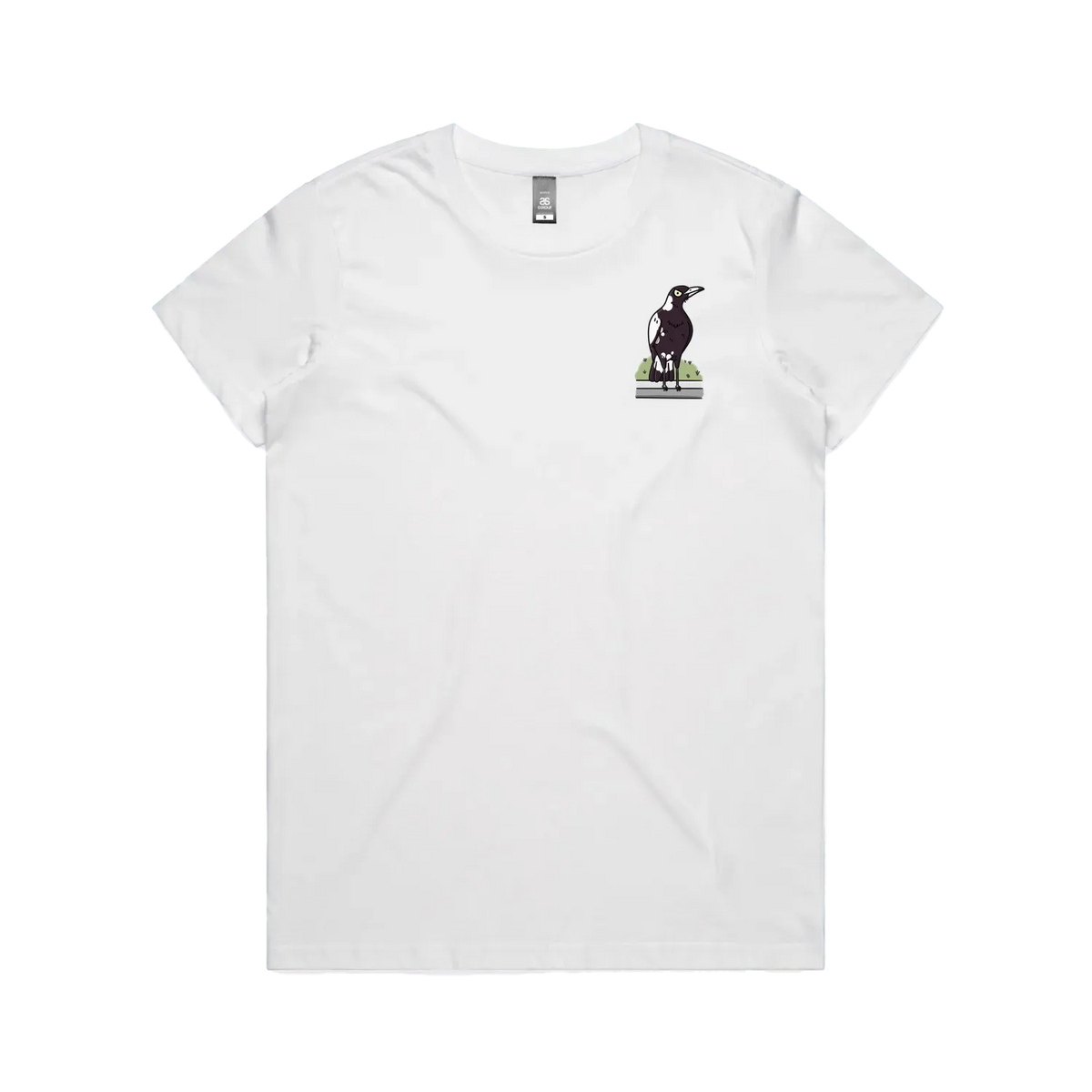 White front flat lay